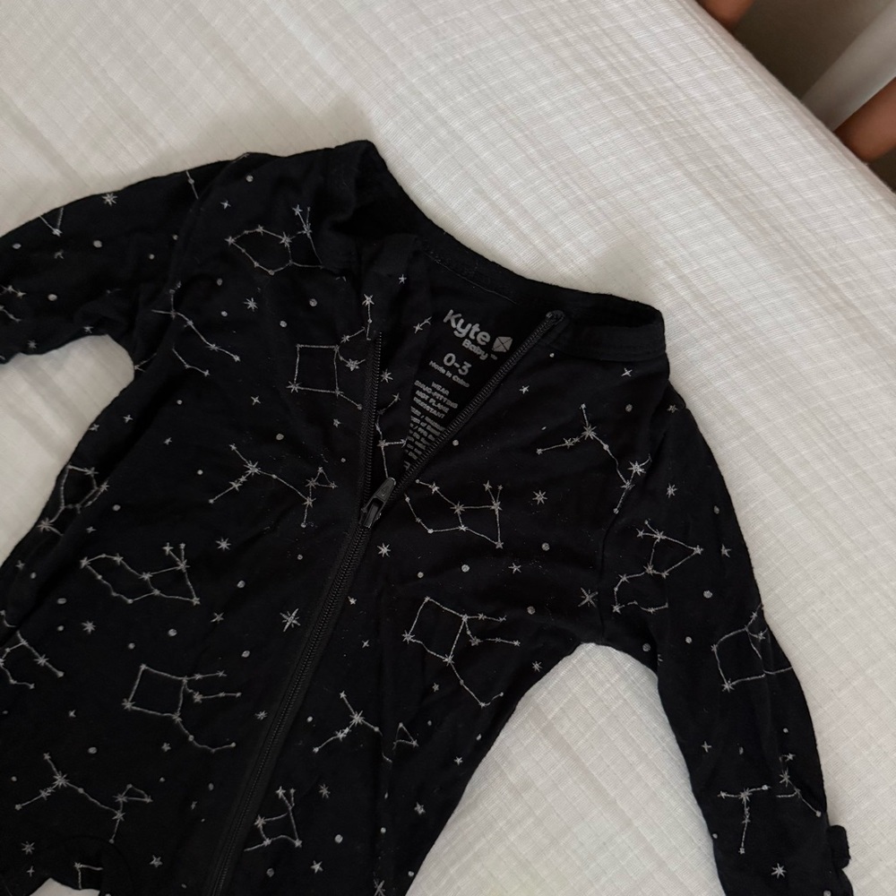 Kyte Baby Black Constellation Onesie